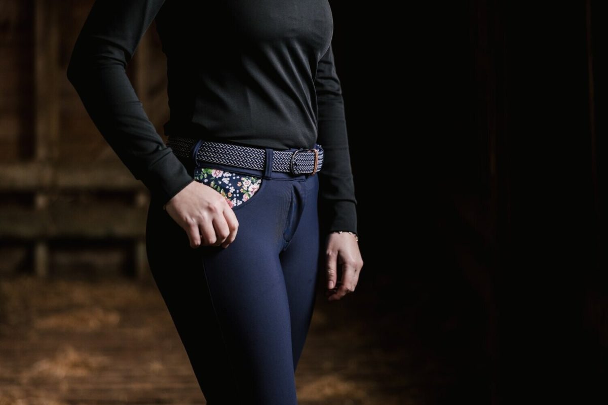 Riding World Womens Memphis Navy Riding Breeches main image 1