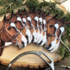 Paper Horse Garland Party Ornament by Carolyn Nikolai.