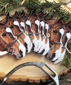 Paper Horse Garland Party Ornament by Carolyn Nikolai.