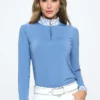 Paisley, Light Blue Equestrian Shirt and Baselayer by Dancing Equestrian.
