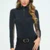 Black Riding Top Signature DE Baselayer by Dancing Equestrian.