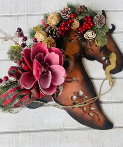DIY Horse Wreath Kit for Christmas by All Designs Equine.