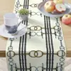 Horse Bit Motif Equestrian Table Runner by All Designs Equine
