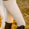 Oxer Show Tight - Beige Riding Tights for Equestrians by Cavaliere Couture.